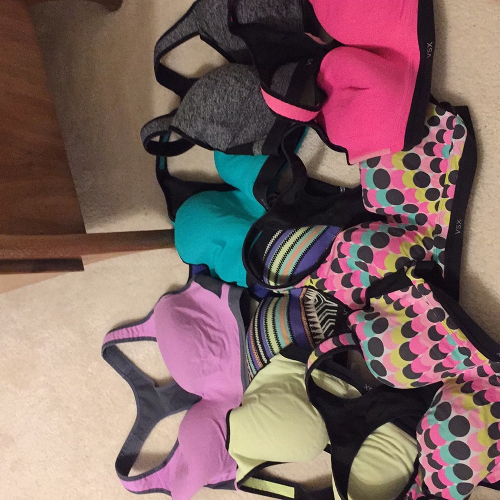 VS Sport bras in all colors and patterns